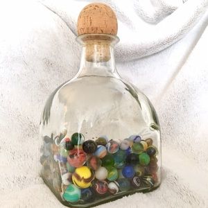 EMPTY 1.75 Liter Handblown Patron Bottle